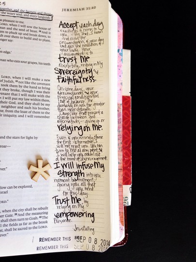Bible Journaling | I will infuse you with My strength...