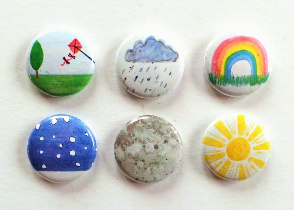 Watercolour Flair Badges in Paint & Pixels gallery