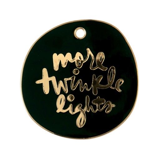 Picture of More Twinkle Lights Enamel Ornament