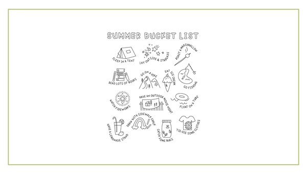 Summer Bucket List Printable Poster, 7 of 7
