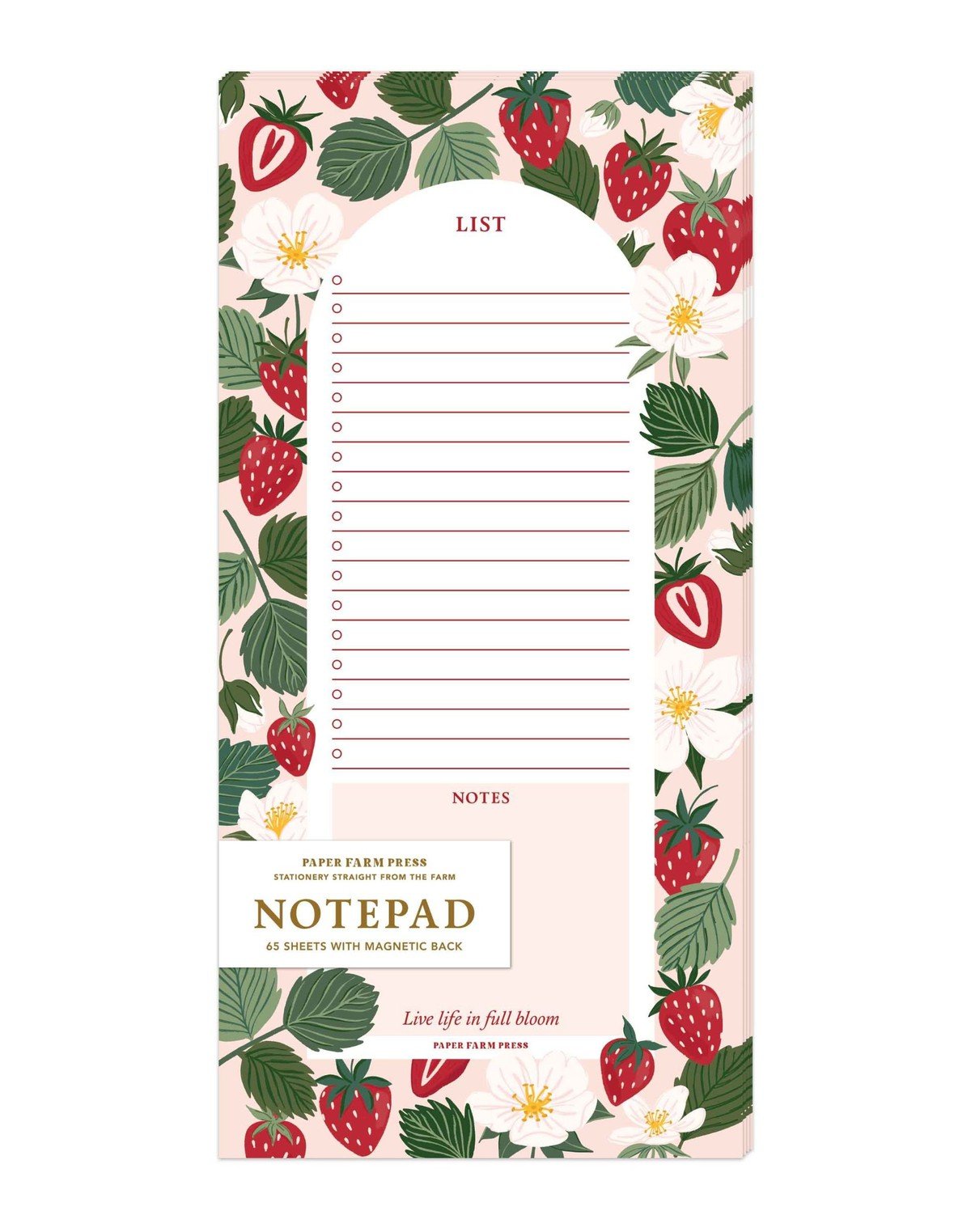 Strawberry Patch Market List Notepad item