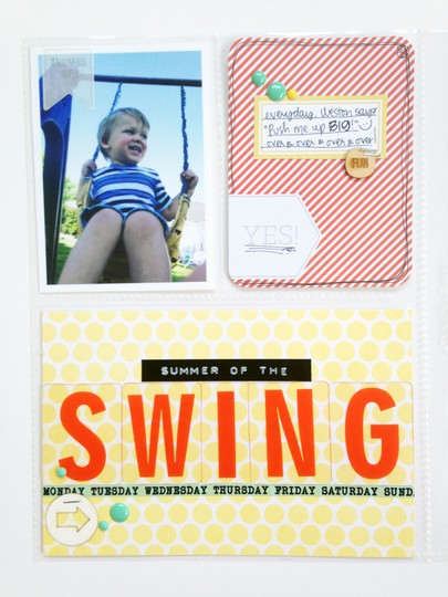 PL layout : summer of the swing : left page