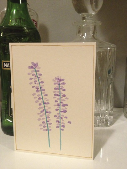 Lavender Watercolor Card