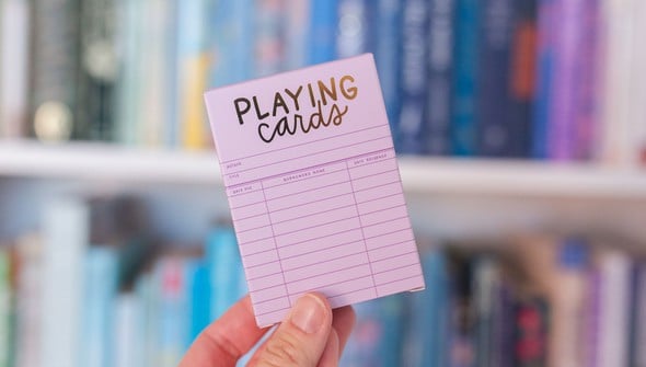 Lilac Library Card Deck Of Playing Cards gallery