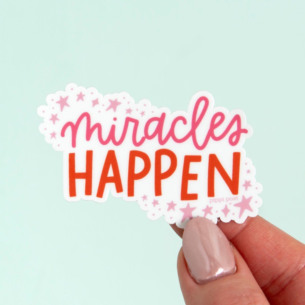 Miracles Happen Decal Sticker item
