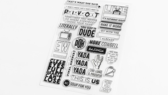 Iconic TV Quotes 6x8 Stamp Set by Ali Edwards and Laura Wonsik gallery