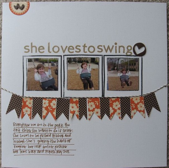 She Loves To Swing (NSD Stamping Challenge)