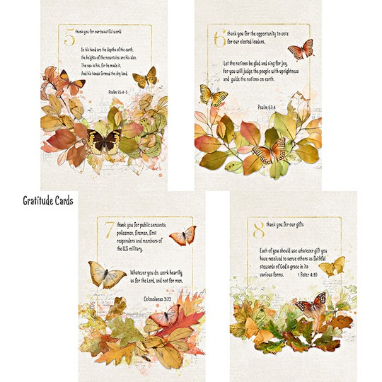 November Gratitude Cards