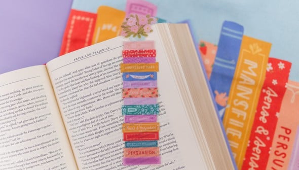 Jane Austen Book Stack Transparent Bookmark gallery
