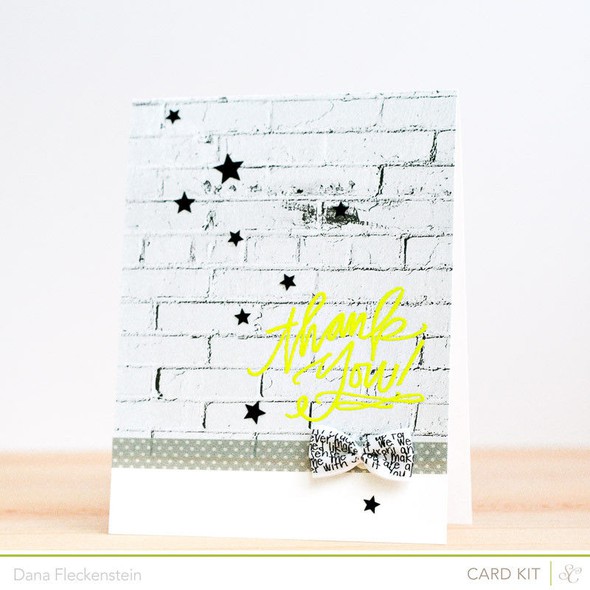 Funky Thank You *card kit only* by pixnglue gallery