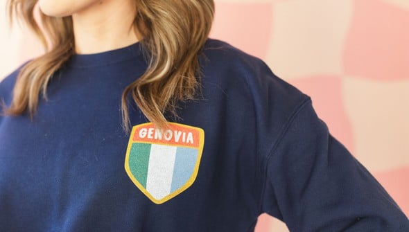Genovia Crest Sweatshirt - Navy gallery