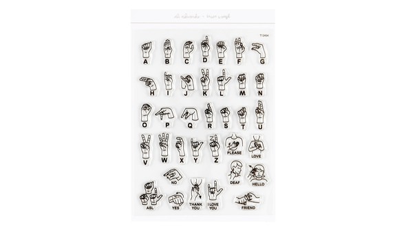 Sign Language 6x8 Stamp Set by Laura Wonsik and Ali Edwards gallery