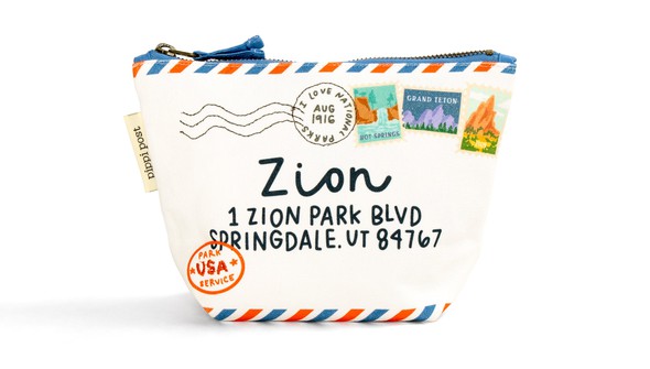 Deliver To Zion National Park Canvas Pouch gallery