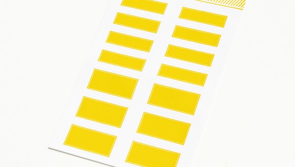Color Theory Bulk Label Stickers - Lemon Zest Inverse gallery