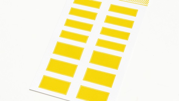 Color Theory Bulk Label Stickers - Lemon Zest Inverse gallery