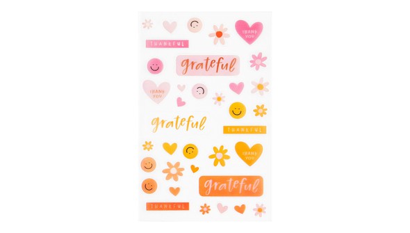 Grateful Clear Stickers gallery