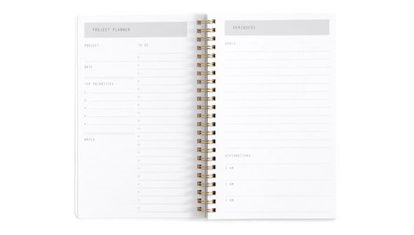 Mint Zebra 5×8" Weekly/Monthly Spiral Planner gallery
