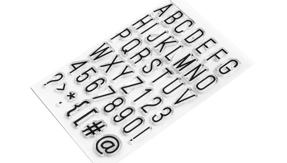 Stamp Set : 4×6 Highlights Solid Alphabet gallery