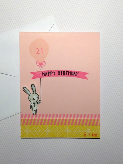 Happy 21 Birthday : A Greeting Card