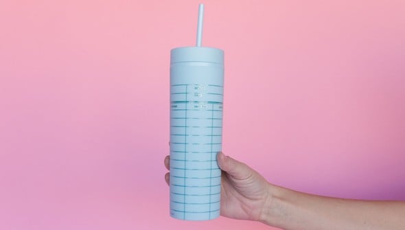 Sky Blue Library Card 16oz Tumbler  gallery