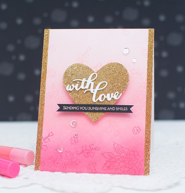 Valentine’s Day Card w/ Glitter Heart  by May_ gallery