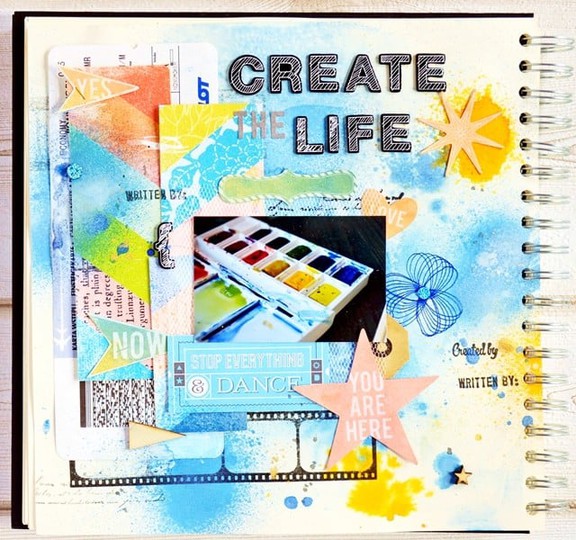 Create the life (Art Journal spread)