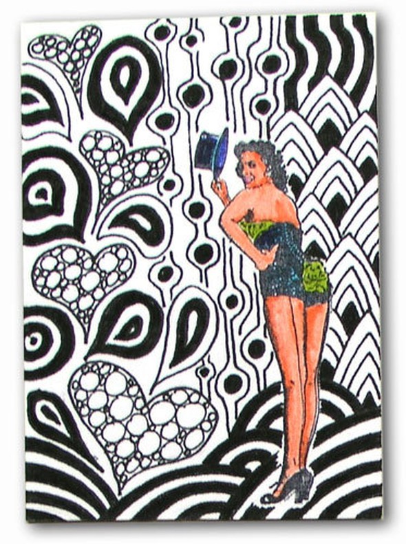 "Independent Women" (zentangled ATC's) by Marit gallery