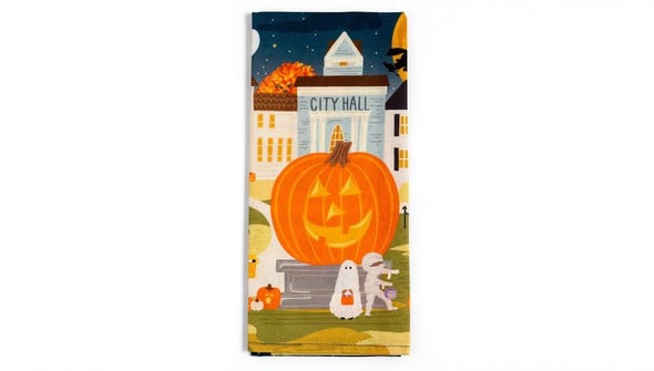 Haunted Nights & Ghostly Lights Halloween Tea Towel gallery