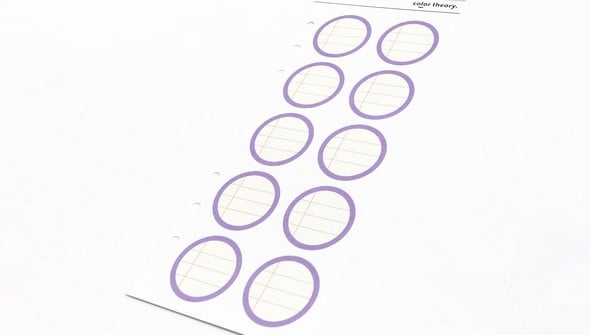 Color Theory Circle Ledger Label Stickers - Lavender Soda gallery