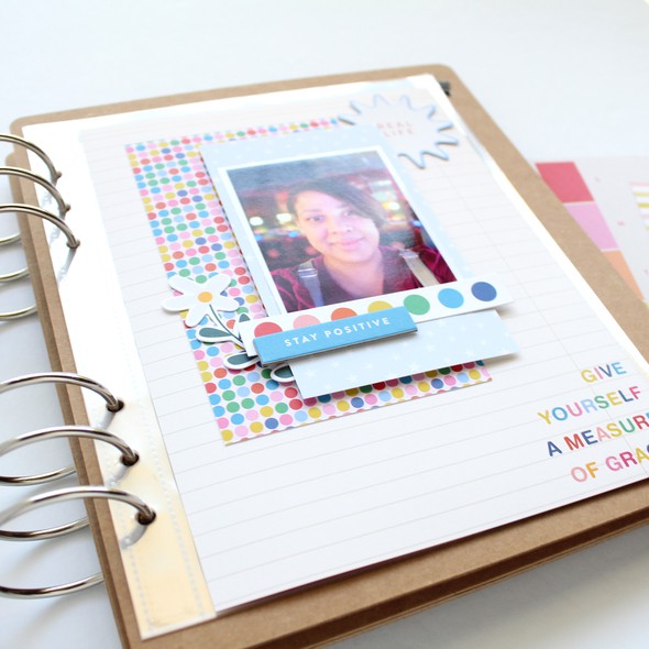 Stay Positive 6x8 Scrapbook Page by desialy gallery