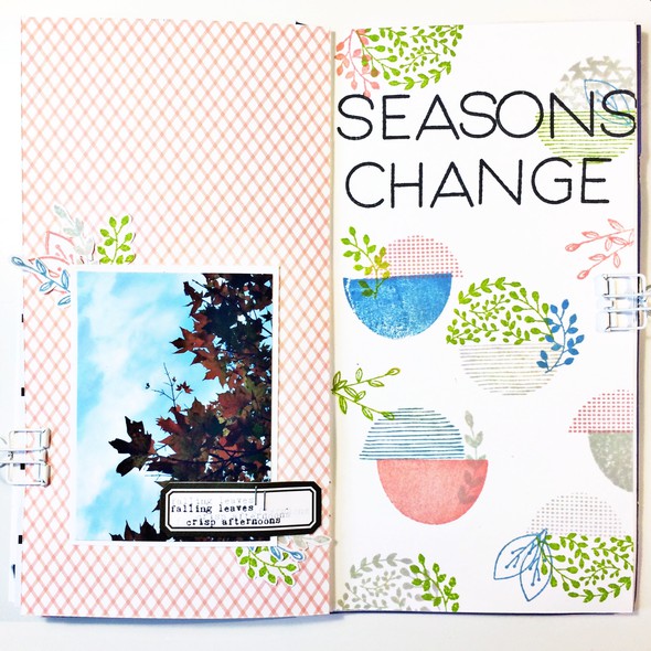 SEASONS CHANGE TRAVELER'S NOTEBOOK LAYOUT AND PROCESS VIDEO by ElleWood gallery