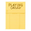 Yellow Library Card Deck Of Playing Cards