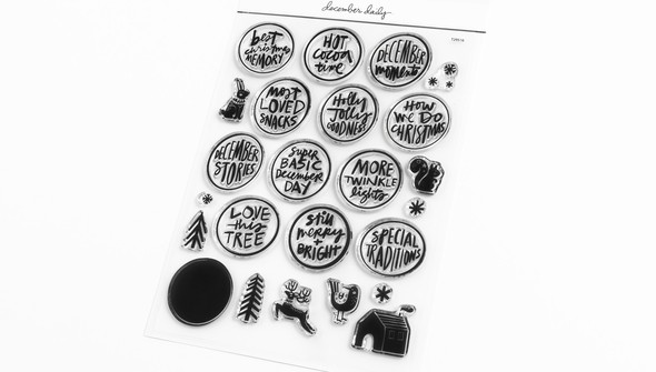 Holiday Messy Circles 6x8 Stamp Set gallery