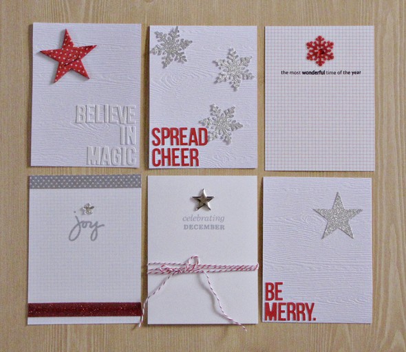 December Daily 3x4 cards by stampincrafts gallery