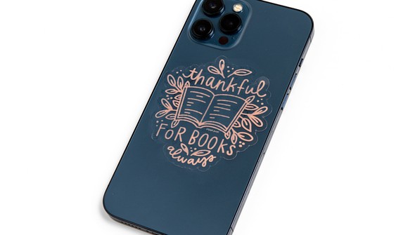 Thankful For Books Decal Sticker gallery