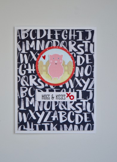 Hogs and Kisses XO Card