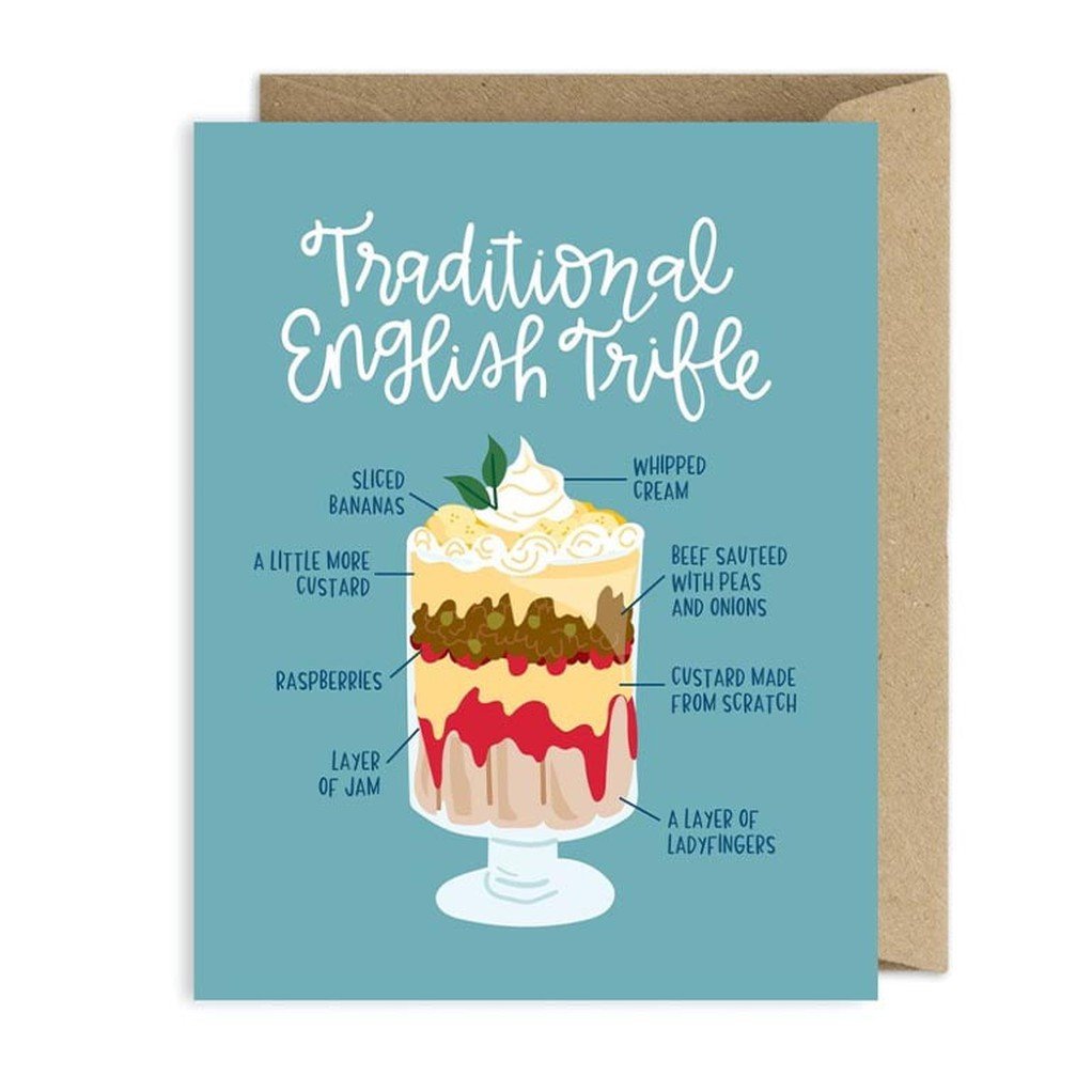 Traditional English Trifle Greeting Card item