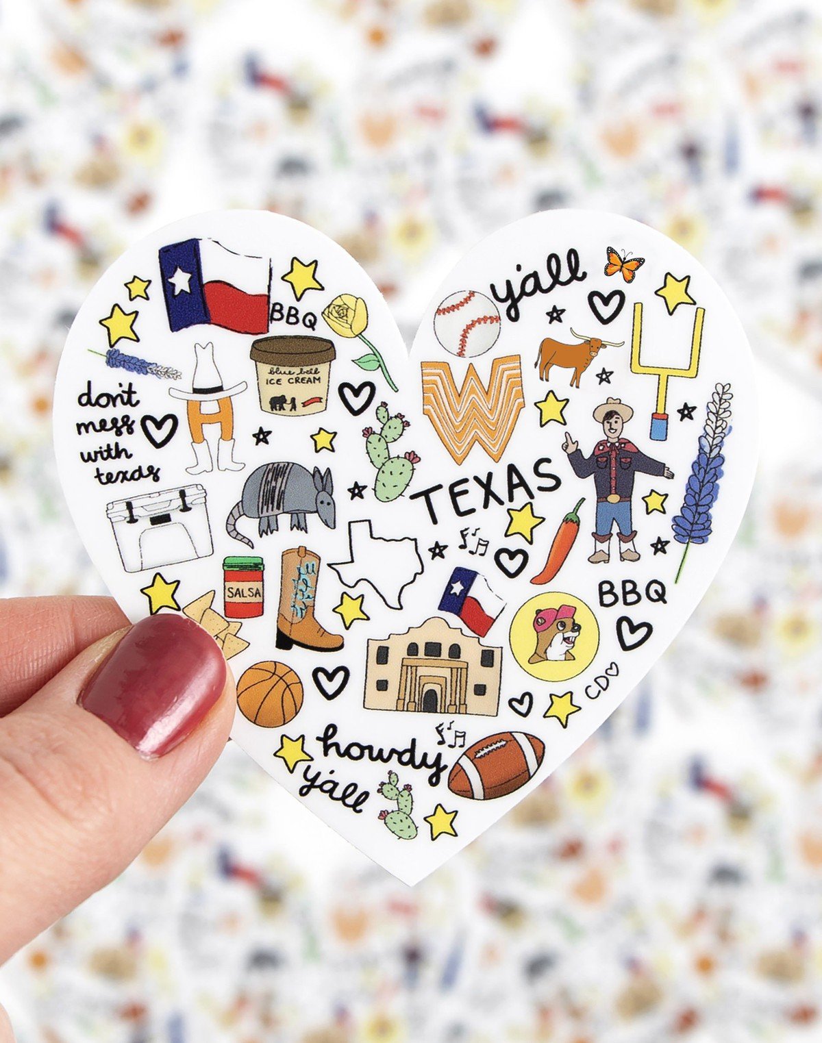 Love for Texas Decal Sticker item