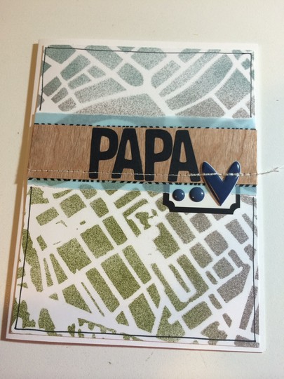 Father's Day Map Card