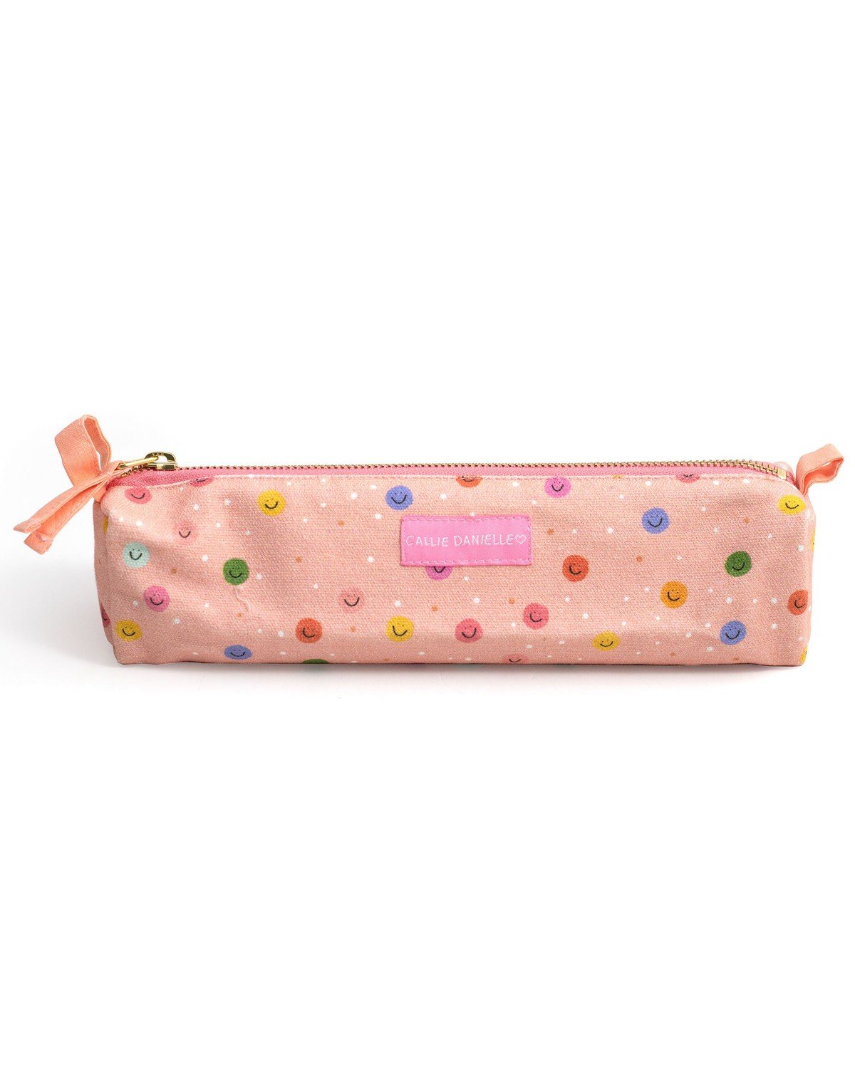 Happy Day Smiley Pencil Pouch - Pink item