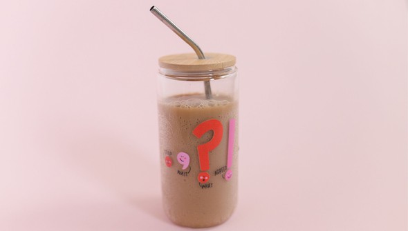 Punctuation Glass Can gallery