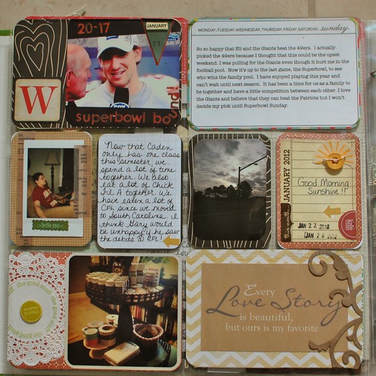 Project Life 2012 Week Four Page One