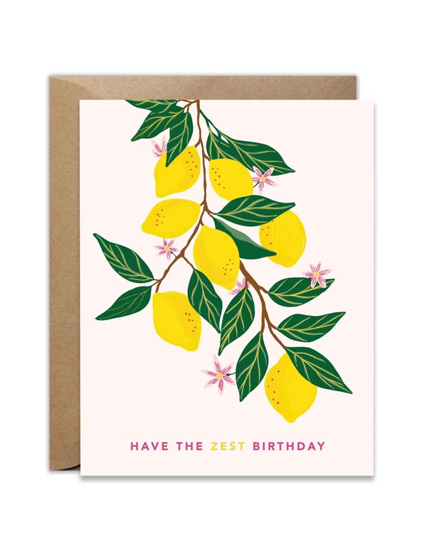 Have The Zest Birthday Lemon Greeting Card, 1 of 1