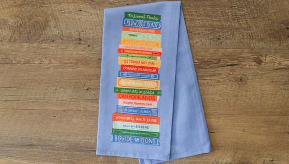 National Parks Book Stack Tea Towel  gallery