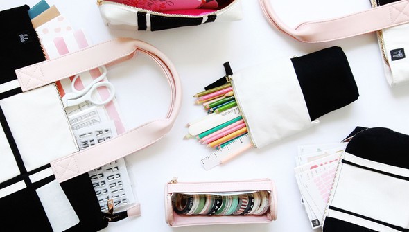 Washi Tape Pouch - Blush gallery