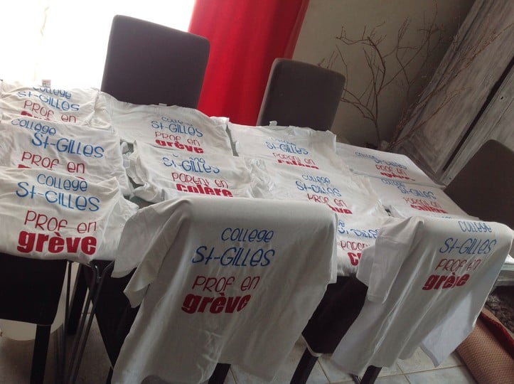 T-shirt for the strike of our school