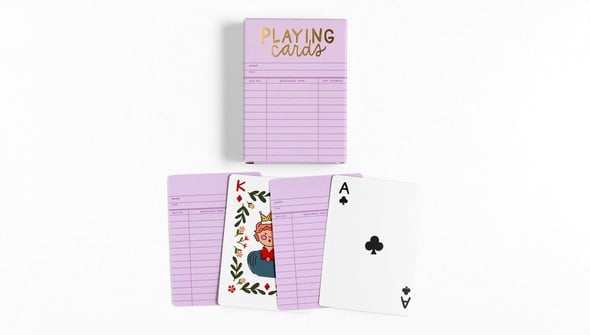 Lilac Library Card Deck Of Playing Cards gallery