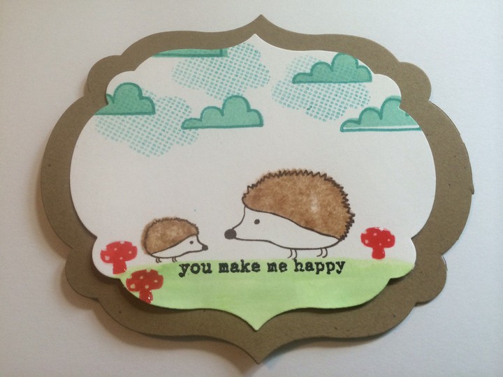 Hedgehog Card Candy