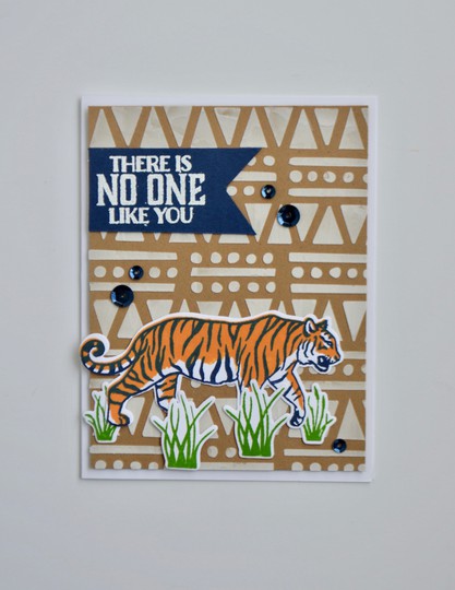 Navy tiger card original