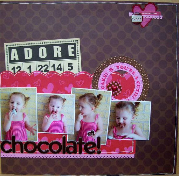 Chocolate! *Hanna's scraplift challenge* by JenniferT gallery